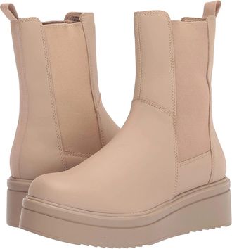 Steve Madden Clarisa Chelsea Boots Sand Leather Platform JZZ1114