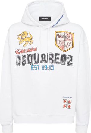 Dsquared2 White Logo Hoodie
