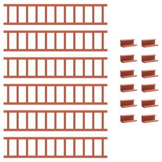 vidaXL Protecci&oacute;n De Nieve Para Techo Rojo 600 X 2,5 X 20 Cm Acero Vidaxl
