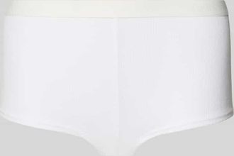 Jake*s Casual Pants mit elastischem Logo-Bund in Weiss, Gr&ouml;&szlig;e XL