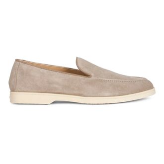 Doucal's Loafers, female, Brown, Size: 6 1/2 US Suede Slip-On Loafer
