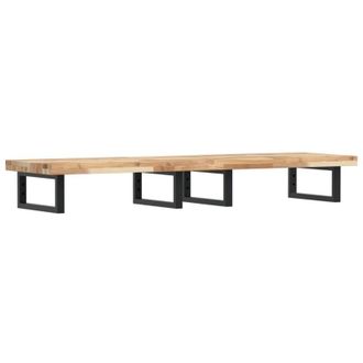 vidaXL Estante De Lavabo De Pared Acero Y Madera Maciza De Acacia Vidaxl