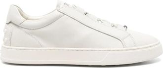 Tod's Witte Elastische Sneakers - Heren - Sneakers - Wit - 44 EU - Schoenen