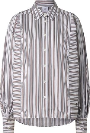 Bogner Cotton shirt blouse Gigi for women - White/brown - 34
