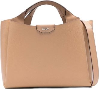 DKNY Borsa tote piccola con logo - Toni neutri
