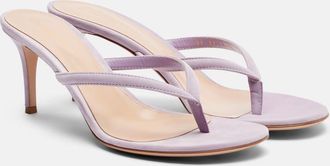Gianvito Rossi Calypso suede thong sandals