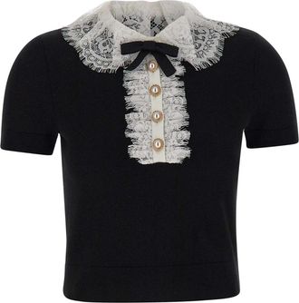Self Portrait Polo Shirts - Dames - Polos - Zwart - S - Tops