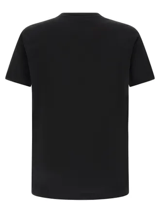 Dolce & Gabbana Logo-Embroidered Cotton T-Shirt - Black