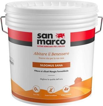 San Marco Sildomus sana lt 14 bianco pittura minerale, esente da voc