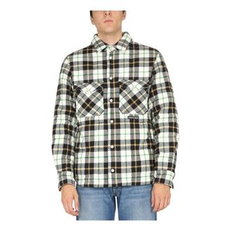 Marcelo Burlon Light Jackets, male, Multicolor, Size: L Marcelo Burlon County of Milan Shirts Green
