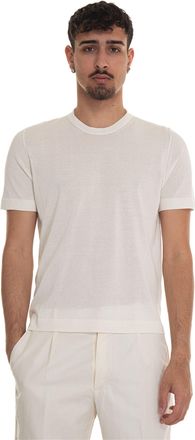 Hindustrie T-shirt in maglina T-SHIRT-CREPE Ecrù Hindustrie Uomo