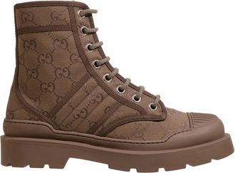 Gucci Boots - Womens Boot With Web - brown - Boots for ladies