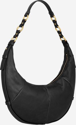 Saint Laurent Womens Hobo Bag Leather Black Shoulder
