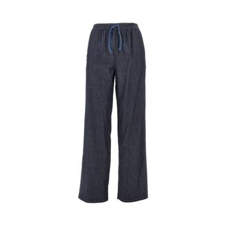 Emporio Armani Lightweight denim pants with drawstring Woman 40