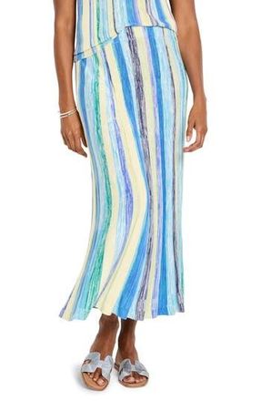 Nic+Zoe Coast Crush Maxi Sweater Skirt in Blue Multi at Nordstrom Rack, Size Xx-Large