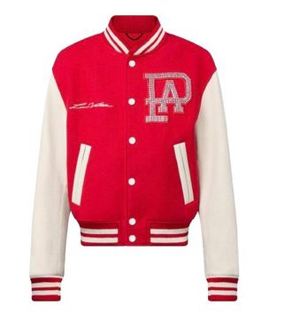Louis Vuitton Red Lovers Varsity Jacket Size M