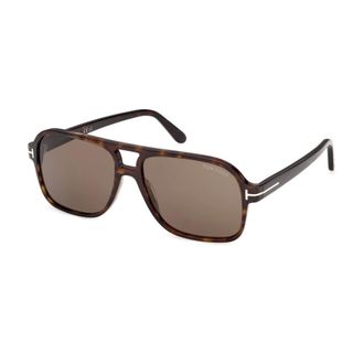 Tom Ford Madison-02 Zonnebril - Heren - Accessoires - Bruin - Maat: 60 MM