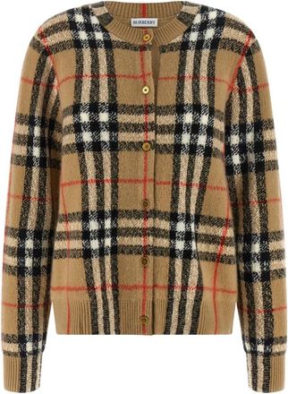 Burberry Clara Cardigan - Dames - Cashmere truien - Beige - S - Wol - Truien & Vesten