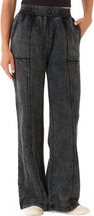Threads 4 Thought Hester Wide Leg Pants In Black Mineral Wash