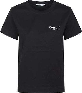 Givenchy T-Shirts, female, Black, Size: S T-shirt with Stamp print