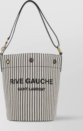 Saint Laurent na stripe bucket bag