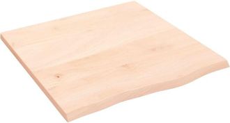 vidaXL Vidaxl - Estante de pared madera maciza de roble sin tratar 60x60x2 cm