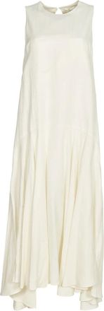 P.A.R.O.S.H. Maxi Dresses, female, Beige, Size: S Parosh Dresses Cream