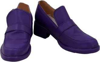Generic Anime Cosplay Shoes for Hazekura Mikitaka Fancy Stage Performance Props Boots Halloween Comic Con (Purple,2.5)