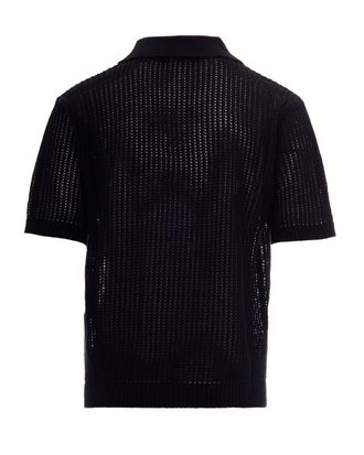 Represent Mens Polo Shirt Beverly Jet Black Cotton T-shirts And Polos
