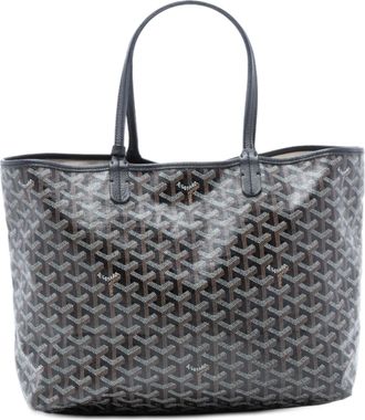 Goyard Pre-owned Womens Goyardine Saint Louis Pm - Black Textile - One Size