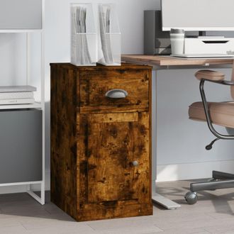 vidaXL Vidaxl - Armario Auxiliar Y Caj&oacute;n Madera Contrachapada Roble 40x50x75 Cm