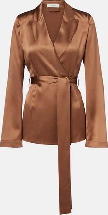 Joseph Blazer doppiopetto Archer in raso di seta