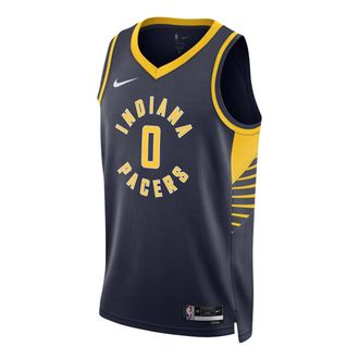 Nike NBA Tyrese Haliburton Indiana Pacers 2022/23 Icon Edition Swingman Jersey 0 DN2007-424