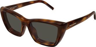 Saint Laurent SL 276 MICA PLUMP 002 Womens Sunglasses Tortoiseshell Size 55 - Free RX Lenses - Free RX Lenses