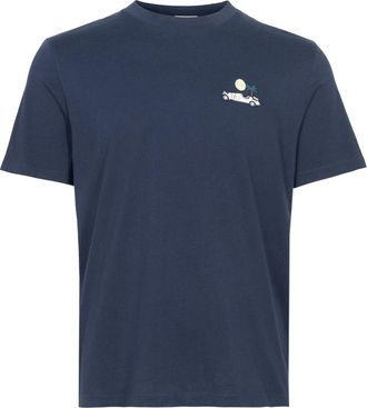 Jacob Cohen Resort T-shirt met ronde hals - Heren - T-shirts - Blauw - M - Katoen - Tops