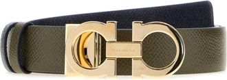 Ferragamo Donna H.25 Belt - female - Ferragamo - Belts - Green - 85 CM - Accessories