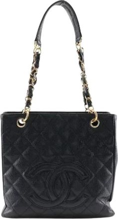 Chanel Pre-owned Leather chanel-bags - Dames - Vintage Shopper - Zwart - ONE Size - Leer - Vintage