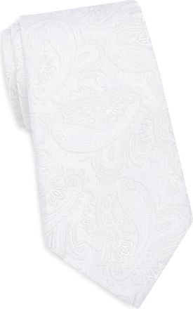 Bonobos Tonal Paisley Silk Tie in White at Nordstrom Rack