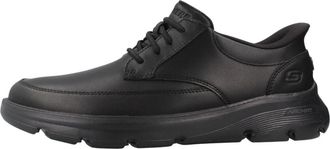 Skechers Arch Fit Garza - Rowan - Heren - Sneakers - Zwart - 44 EU - Leer - Schoenen