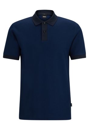 HUGO BOSS Mens Phillipson 37 Polo Shirt Dark Blue - Size 3XL