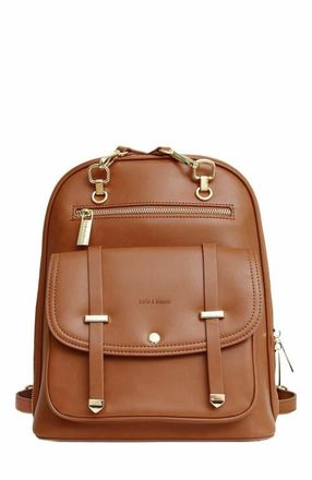 Belle & Bloom 5th Ave Leather Backpack in Camel at Nordstrom
