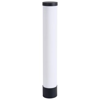 Beliani L&aacute;mpara De Bolardo De Jard&iacute;n Exterior Moderno 80 Cm De Aluminio Led Negro Manol