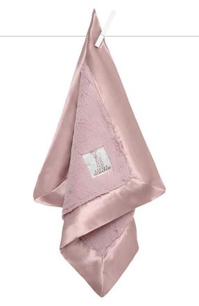 Little Giraffe Luxe Faux Fur Blankie in Dusty Pink at Nordstrom