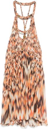 Isabel Marant Orange Rozilda printed cotton dress