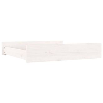 Berkfield Home Beautiful Bed Drawers 2 pcs White Solid Wood Pine
