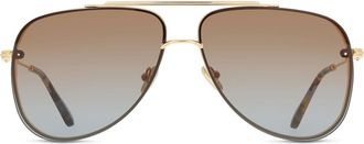 Tom Ford FT1071 LEON 30F Mens Sunglasses Gold Size 62