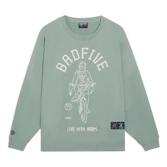Li-Ning BadFive Live With Hoops Graphic Sweatshirt Green AWDSH15-1