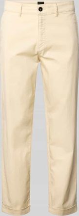 Boss Orange by Hugo Boss BOSS Orange Straight Leg Chino aus Baumwoll-Mix in Kitt, Größe 30/32