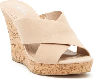 Charles by Charles David Latrice Wedge Sandal in Nude-Ms at Nordstrom Rack, Size 8.5