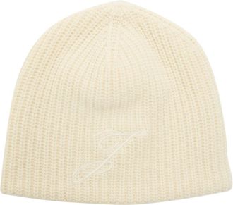 Jacquemus Le Bonnet Espiral Ribbed Wool Beanie - Off White - One Size